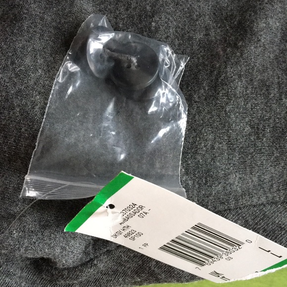 Anne Klein Rayon/Wool Blend Shirt Grey Large NWT - Picture 3 of 5